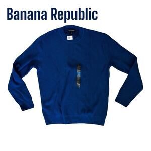 NWT‎ Banana Republic Cotton Knit Lightweight Crewneck (L)